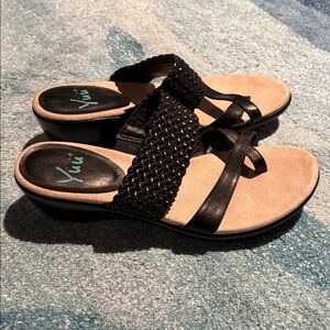 Yuu Wedge Sandals, Sz 10.